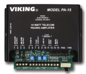 VIKING PP-250 250 Watt 70V Paging Power Amplifier - Paging Amplifier