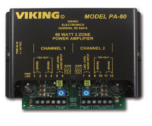 VIKING PP-250 250 Watt 70V Paging Power Amplifier - Watt Compact