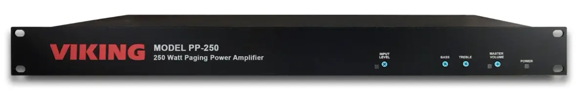 VIKING PP-250 250 Watt 70V Paging Power Amplifier