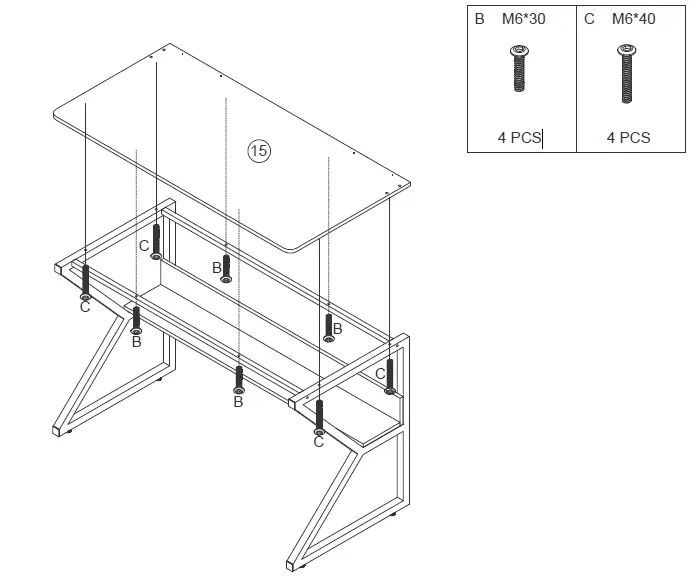 Tribesigns-HOGA-NY005-Rectangular-Black-Wood-Computer-Gaming-Desk-FIG-11