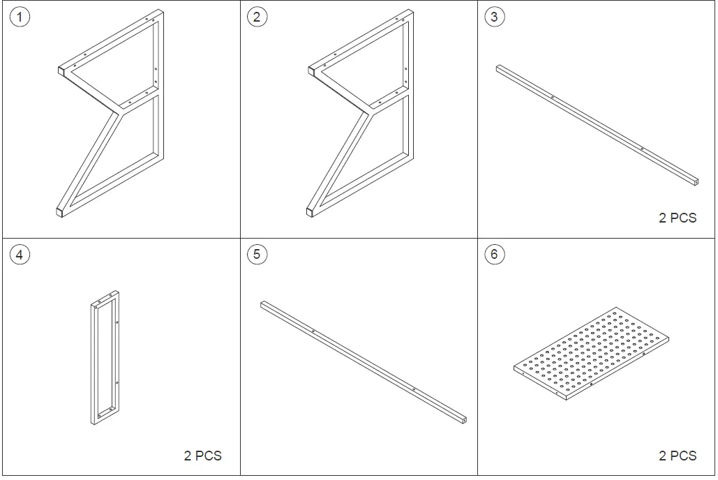 Tribesigns-HOGA-NY005-Rectangular-Black-Wood-Computer-Gaming-Desk-FIG-3