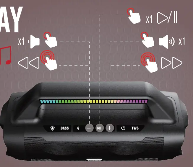 TPONE B0B6HSDGML Bluetooth Speakers 6