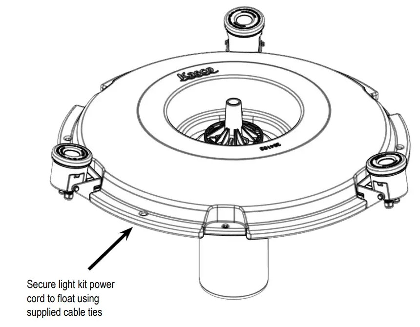 Kasco LED3S19 WaterGlow Stainless Steel Lighting - Step 6