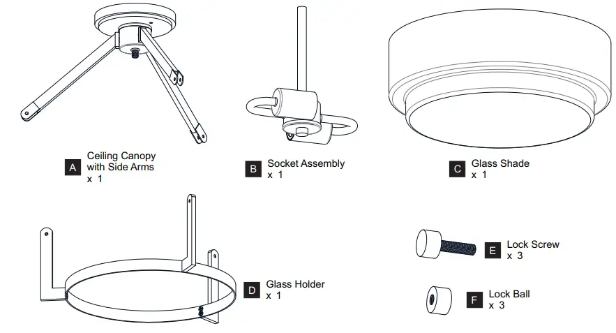 QUOIZEL QSF5598AB-Collinham-14.25-Inch-2-Light-Matte-Black-Semi-Flush-Mount-fig-2