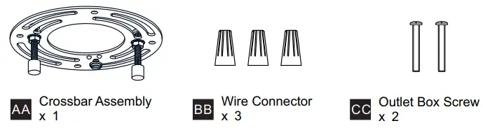 QUOIZEL QSF5598AB-Collinham-14.25-Inch-2-Light-Matte-Black-Semi-Flush-Mount-fig-3