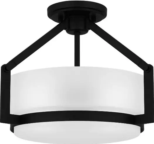 QUOIZEL QSF5598AB-Collinham-14.25-Inch-2-Light-Matte-Black-Semi-Flush-Mount-product