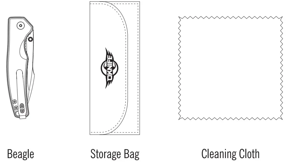 OLIGHT Beagle Handle Folding Knife - fig 1