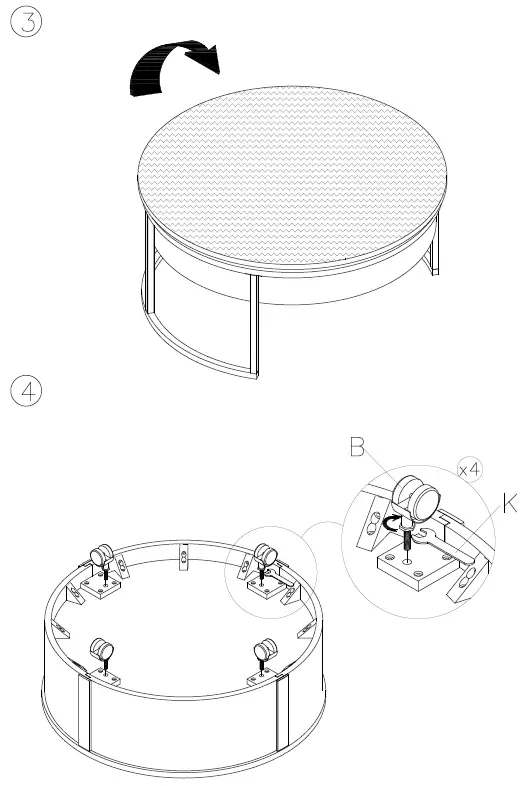 ASHLEY-T964-8 -Living-Room-Fridley-Nesting-Coffee-Table-FIG-3