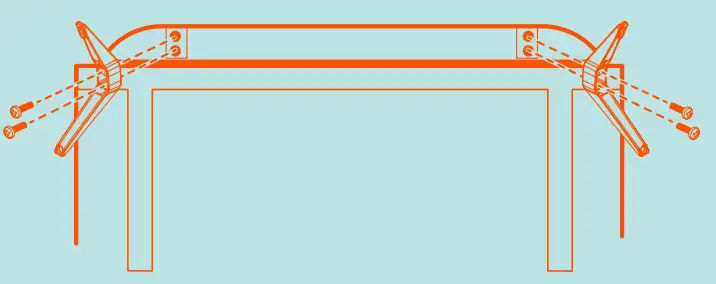 onn 100012587 65” 4K UHD Roku Smart TV-Installing the Stands