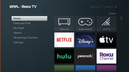 onn 100012587 65” 4K UHD Roku Smart TVZ