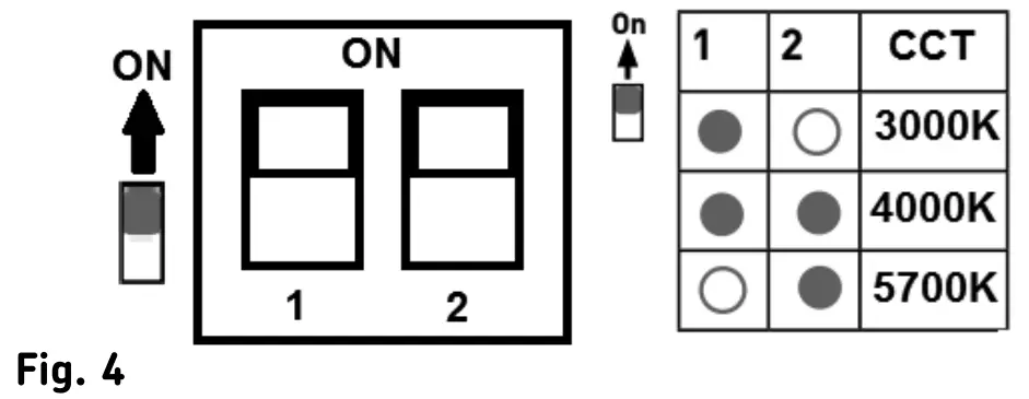 Knightsbridge BT14ACTEMS Adjustable Emergency LED Bulkhead - Fig 1
