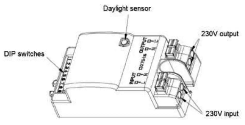 Knightsbridge BT14ACTEMS Adjustable Emergency LED Bulkhead - Fig 1