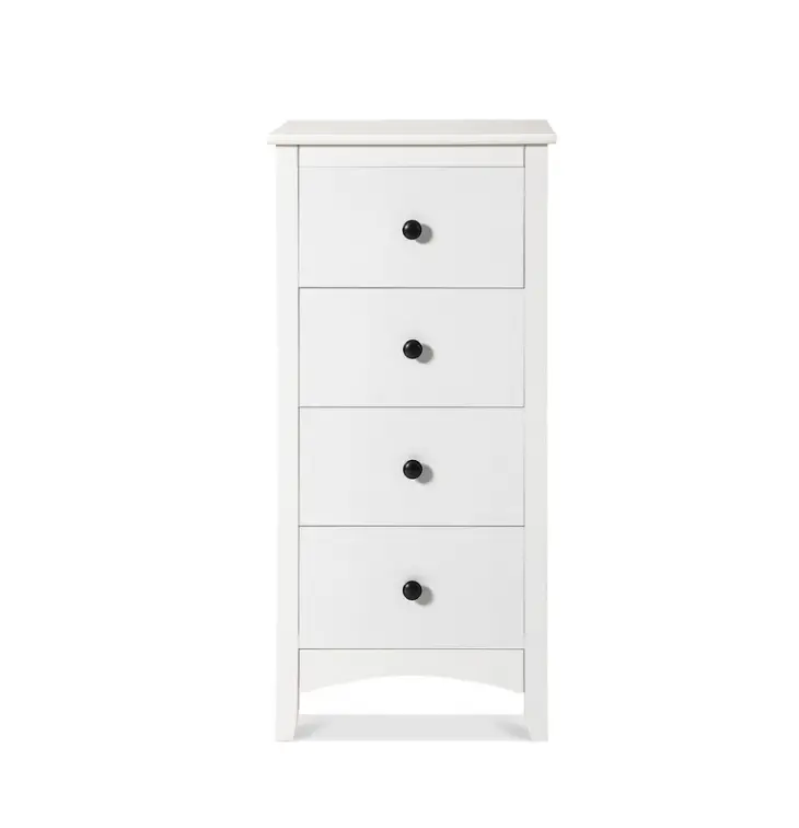 Otto Wf189265aaa Tall Chest Of 4 Drawers White Bedside Cabinet Wood Instruction Manual