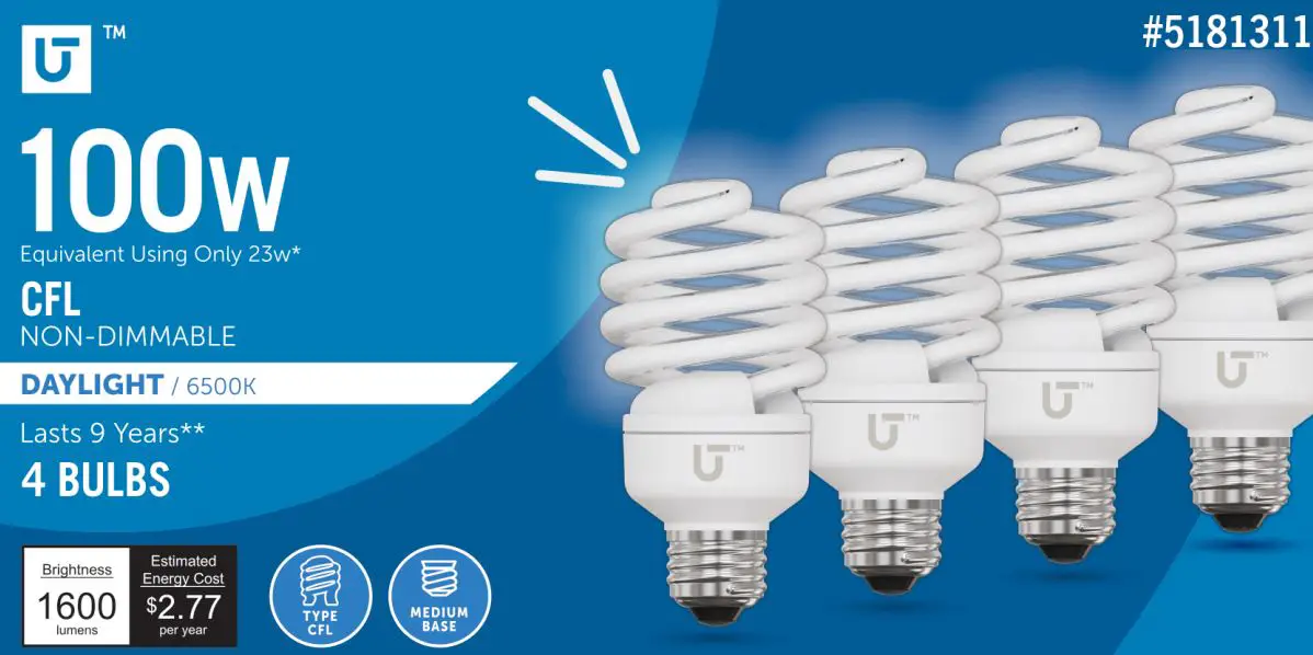 UTILITECH 5181311 A19 Neutral White E26 LED Light Bulb User Manual