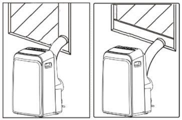 Whynter BTU Portable Air Conditioner With Heater - EXHAUST AND INTAKE HOSE INSTALLATION