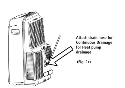 Whynter BTU Portable Air Conditioner With Heater - Fig. 1c