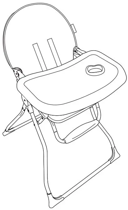 LIVINGbasics LB-KDD-H003 Portable Folding High Chair-fig1