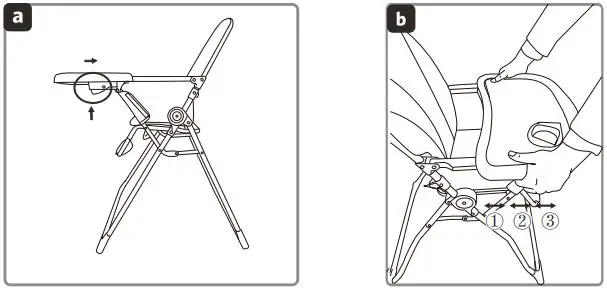 LIVINGbasics LB-KDD-H003 Portable Folding High Chair-fig4