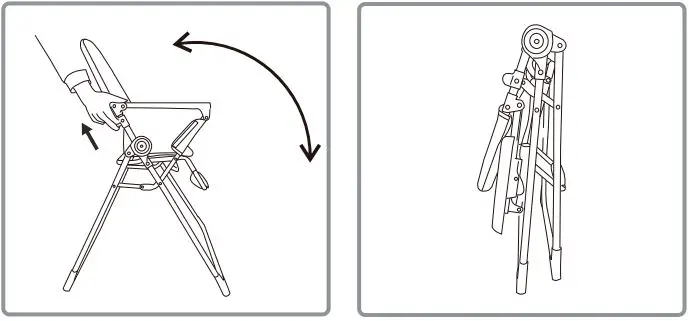 LIVINGbasics LB-KDD-H003 Portable Folding High Chair-fig7