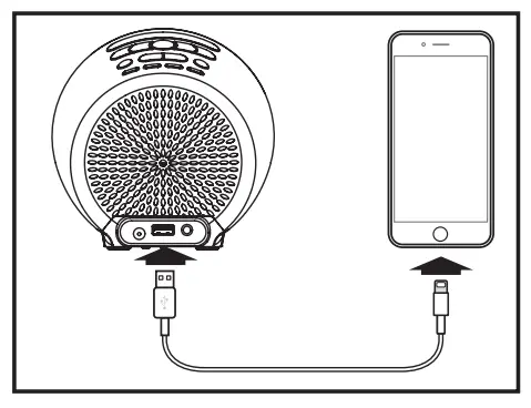 iHome iBT295 PowerClock Glow Bluetooth Speaker and USB Charging -- Charging