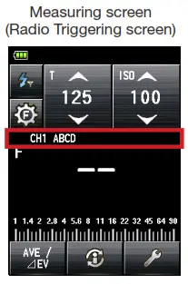 SEKONIC LiteMaster Pro 478DR-U-PX Light Meter for Phottix Strato II System - Channel and groups