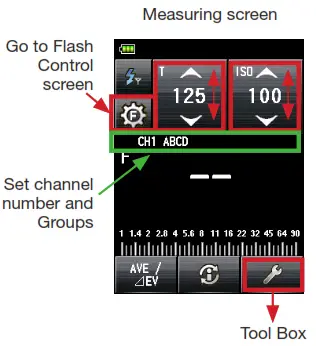 SEKONIC LiteMaster Pro 478DR-U-PX Light Meter for Phottix Strato II System - ISO icon