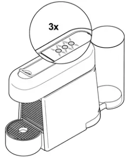 NESPRESSO Essenza Plus D Cherry Red -- 3x