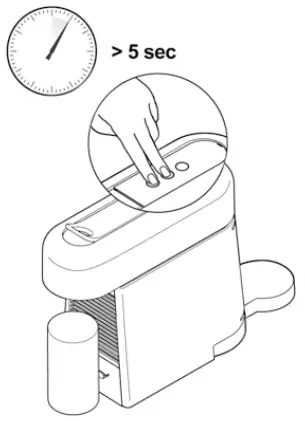 NESPRESSO Essenza Plus D Cherry Red -- Emptying the 2