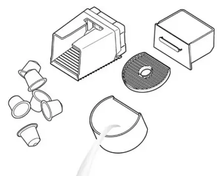 NESPRESSO Essenza Plus D Cherry Red -- Emptying the 3