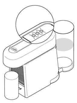 NESPRESSO Essenza Plus D Cherry Red -- LEDs blink