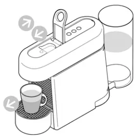 NESPRESSO Essenza Plus D Cherry Red -- Remove the