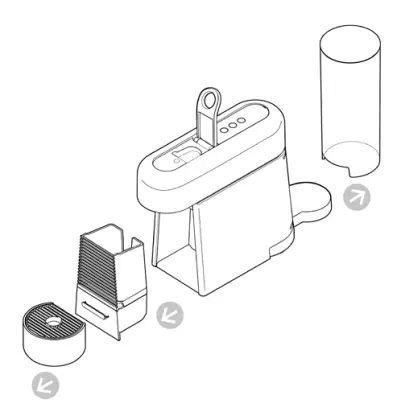 NESPRESSO Essenza Plus D Cherry Red -- capsule