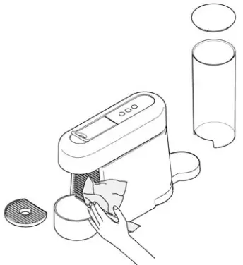 NESPRESSO Essenza Plus D Cherry Red -- drip tray1