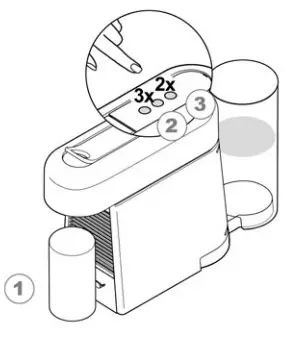 NESPRESSO Essenza Plus D Cherry Red -- rinse