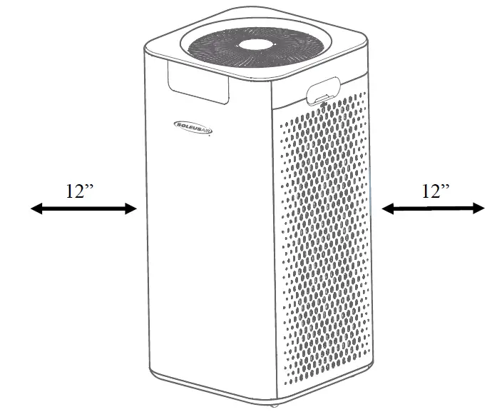SOLEUSAIR Whole House Air Purifier KJ760F-A02 CHOOSING A LOCATION