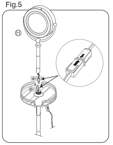 Homedics M-8101F illuminated beauty mirror spa REFLECTIVES - Fig.5