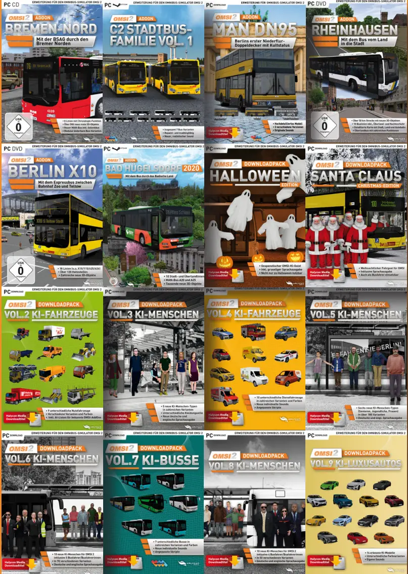 HALYCON OMSI 2 ADDON IRISBUS Intercity Pack - specialist