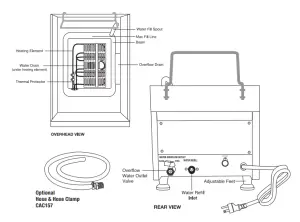 WARING COMMERCIAL WPC100 Electric Countertop Pasta Cooker Rethermalizer - FIG 1