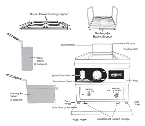 WARING COMMERCIAL WPC100 Electric Countertop Pasta Cooker Rethermalizer - FIG