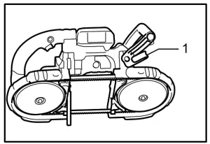 makita DPB180 Cordless Portable Band Saw - Hook