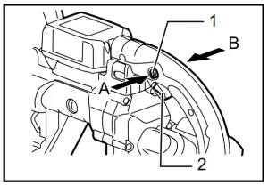 makita DPB180 Cordless Portable Band Saw - Switch action