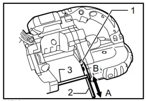 makita DPB180 Cordless Portable Band Saw - of stopper plate