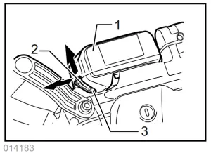 makita DPB180 Cordless Portable Band Saw - removing battery