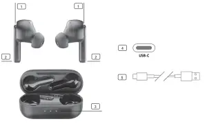 cellularline BTSHEERTWS Sheer Wireless Stereo Bluetooth Earbuds with Charging Case and ANC Function - overview
