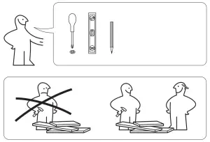 IKEA NORBERG Wall Mounted Drop Leaf Table - 1