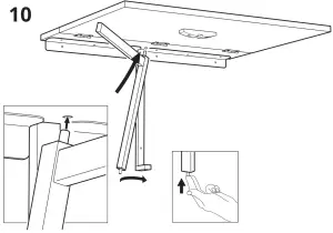 IKEA NORBERG Wall Mounted Drop Leaf Table - 11