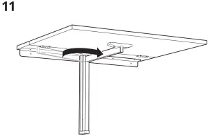 IKEA NORBERG Wall Mounted Drop Leaf Table - 12