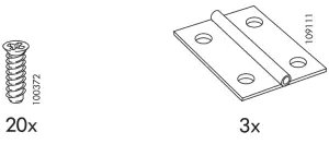 IKEA NORBERG Wall Mounted Drop Leaf Table - 3