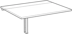 IKEA NORBERG Wall Mounted Drop Leaf Table