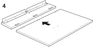 IKEA NORBERG Wall Mounted Drop Leaf Table - 6